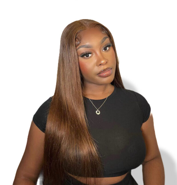 Luxury Chestnut Straight: Chloe wig